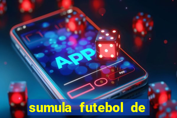 sumula futebol de campo word