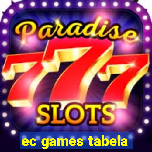 ec games tabela