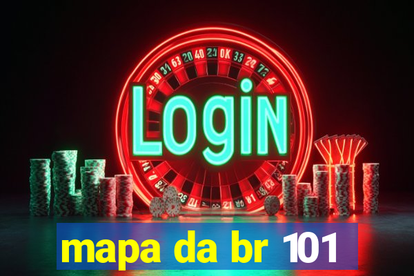 mapa da br 101