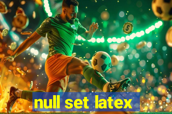 null set latex