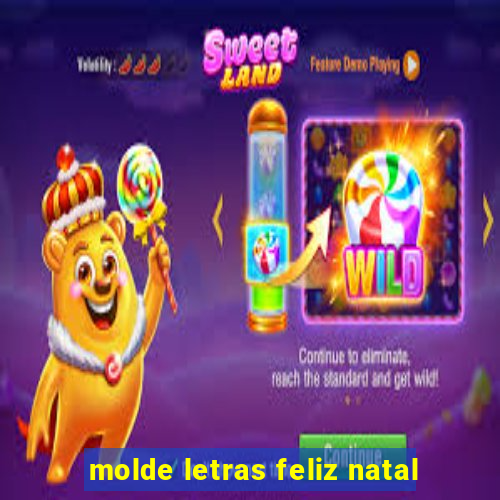 molde letras feliz natal