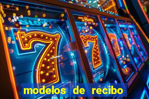 modelos de recibo de pagamento word