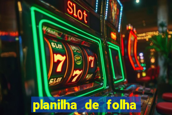 planilha de folha de pagamento