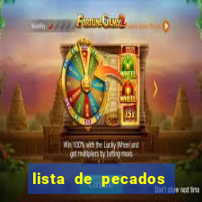 lista de pecados para confessar