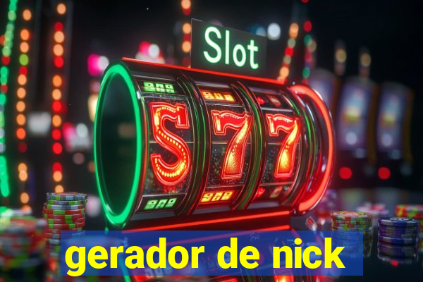 gerador de nick