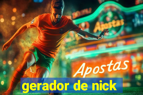 gerador de nick