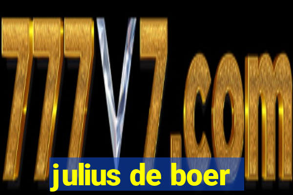 julius de boer