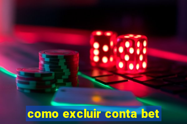 como excluir conta bet