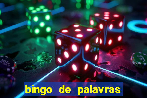 bingo de palavras 3 ano