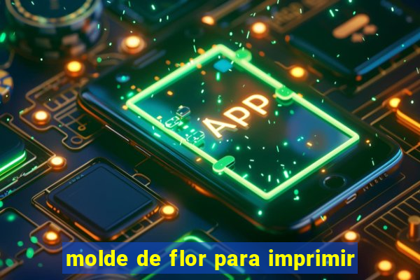 molde de flor para imprimir