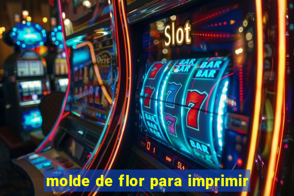 molde de flor para imprimir
