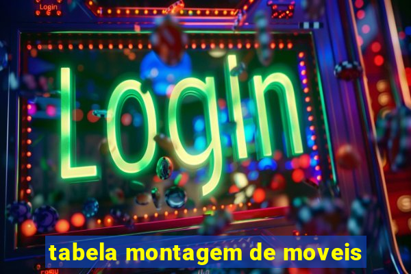 tabela montagem de moveis