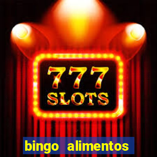 bingo alimentos para imprimir
