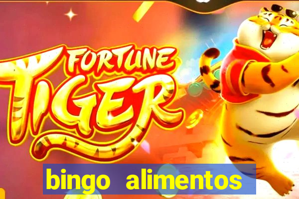 bingo alimentos para imprimir