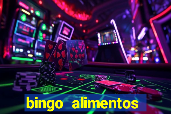 bingo alimentos para imprimir