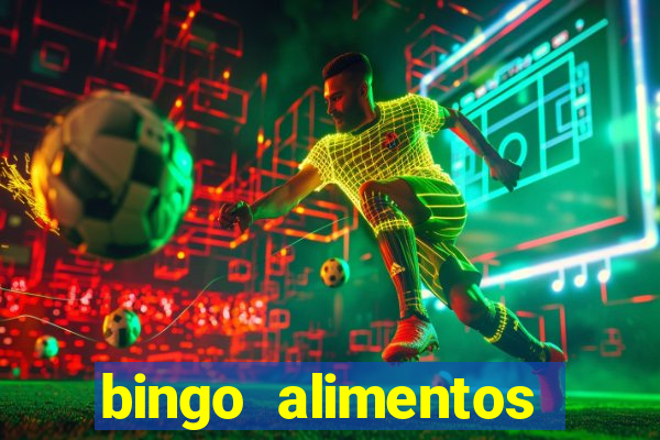 bingo alimentos para imprimir