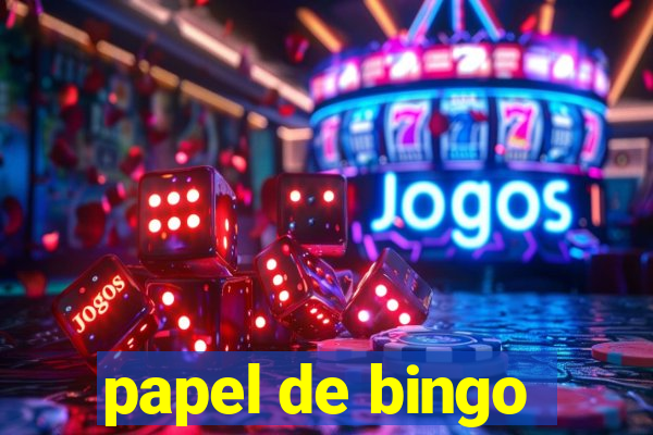 papel de bingo