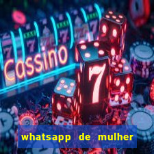 whatsapp de mulher de programa