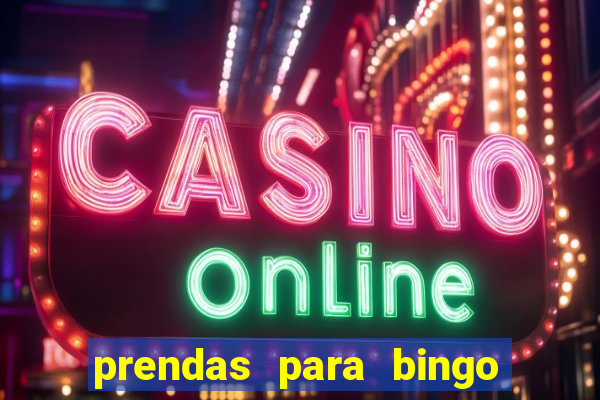 prendas para bingo de natal