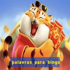 palavras para bingo de cha de lingerie