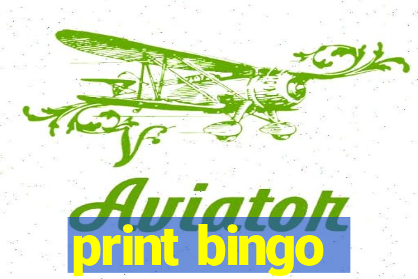 print bingo