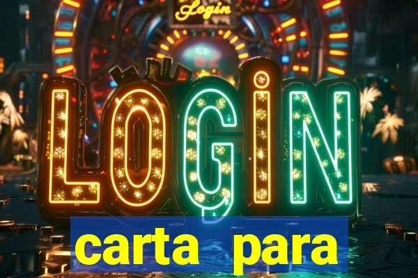 carta para encontrista homem