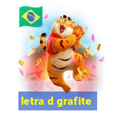letra d grafite