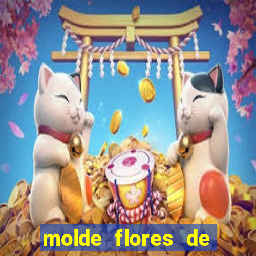 molde flores de papel para imprimir