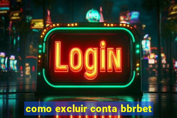 como excluir conta bbrbet