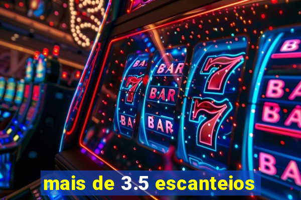 mais de 3.5 escanteios