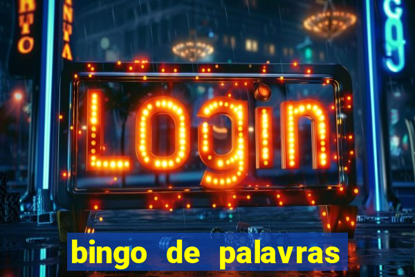 bingo de palavras de natal