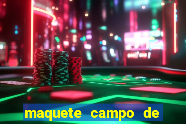 maquete campo de futebol (isopor)