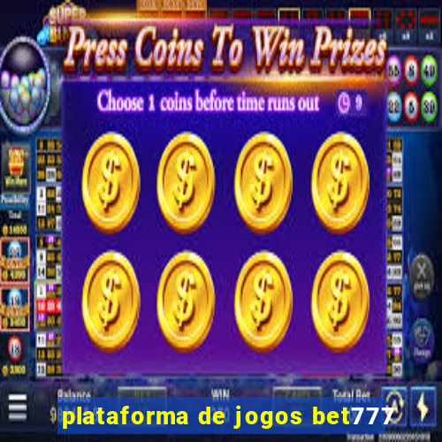 plataforma de jogos bet777