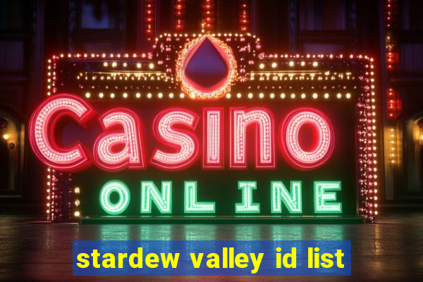 stardew valley id list