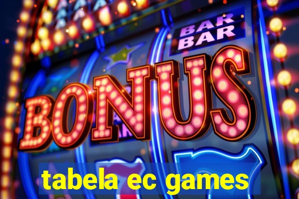 tabela ec games