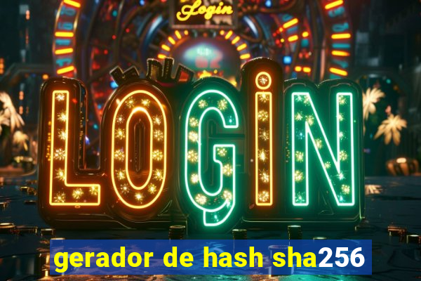 gerador de hash sha256