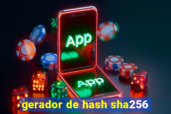 gerador de hash sha256