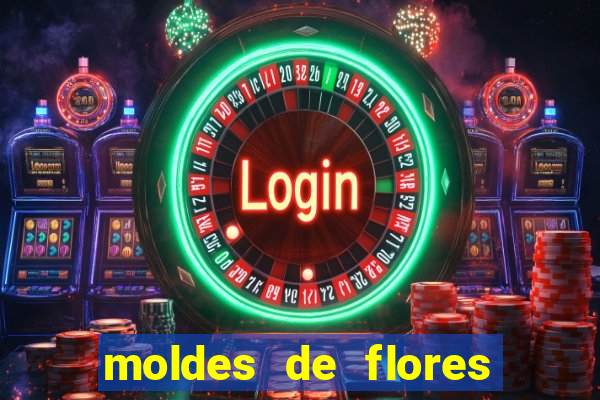 moldes de flores gigantes para imprimir