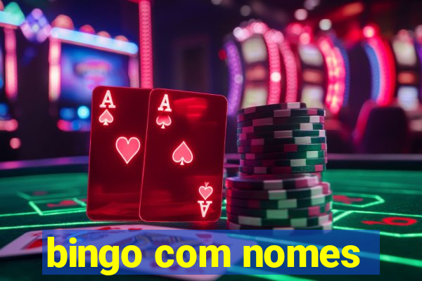 bingo com nomes