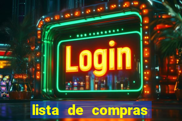 lista de compras para casa nova