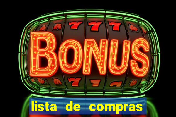 lista de compras para casa nova