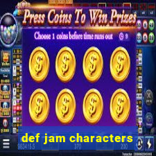 def jam characters