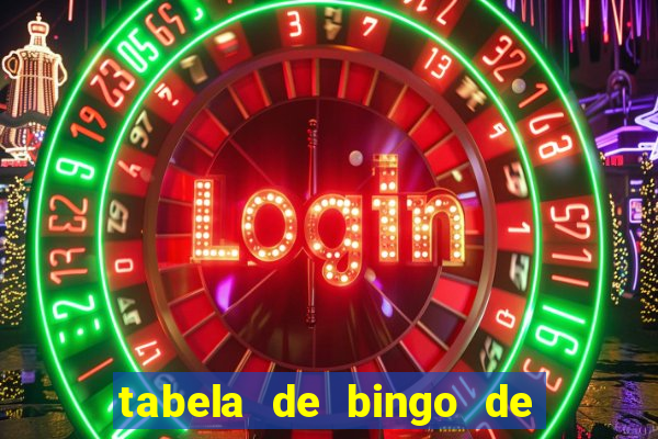 tabela de bingo de 1 a 100
