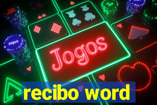 recibo word