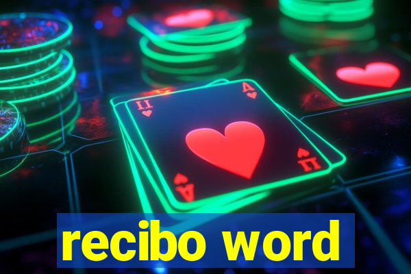 recibo word