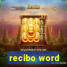 recibo word