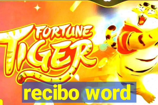 recibo word