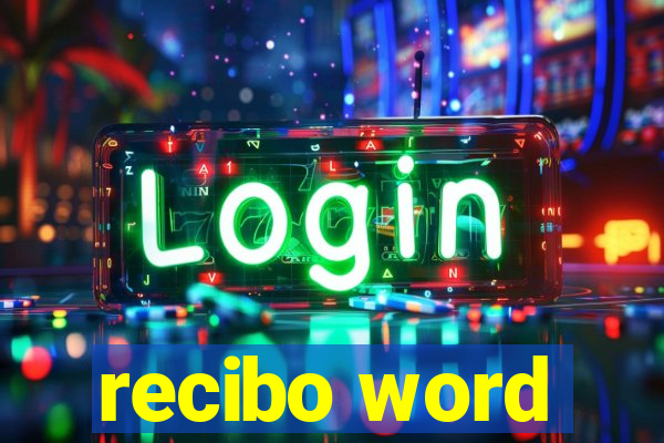 recibo word