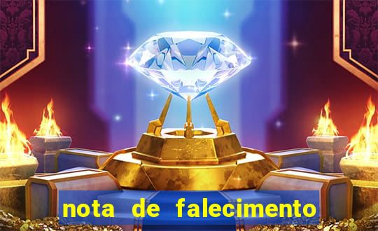 nota de falecimento em campos altos hoje
