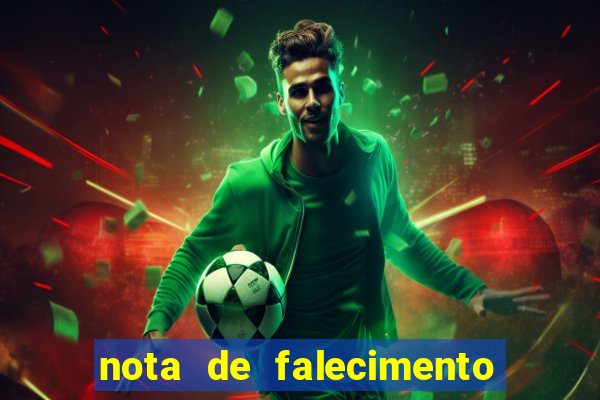 nota de falecimento em campos altos hoje